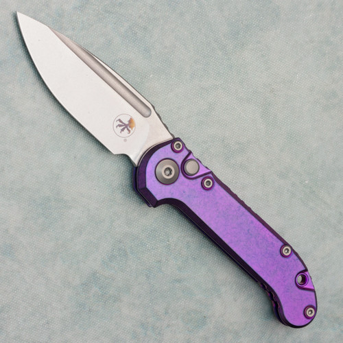 Microtech Marfione Select LUDT S/E Gen III Purple Haze Titanium Handle Stonewash Standard Purple Accent 1135-10MS9