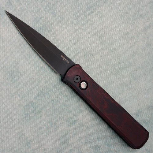 Pro-Tech Godfather Red Haze Handle DLC Blade 921-REDHAZE (Pre-owned)