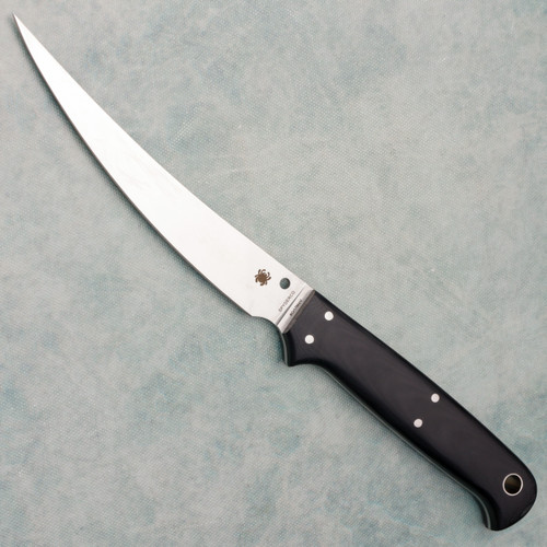 Spyderco Shelter Cove Fixed Blade Contoured Black G10 Handles Satin Blade FB52GP