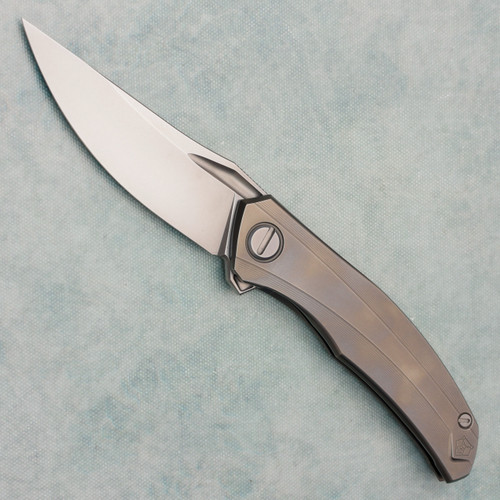 Shirogorov Quantium Frame Lock Flipper Titanium Handle M390 Blade (Pre-Owned)