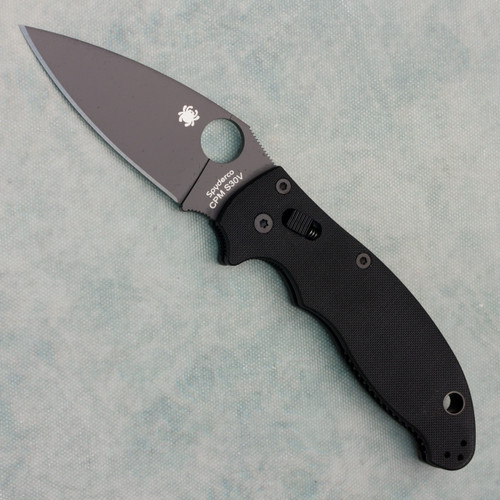 Spyderco Manix 2 Ball Bearing Lock Black G10 Handle Black S30V Blade C101GPBBK2 (Pre-owned)