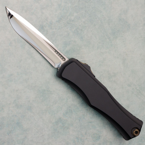Marfione Custom Hera II Recurve Black Handle Mirror Polished Blade Bronze Hardware and Flamed Titanium Accent
