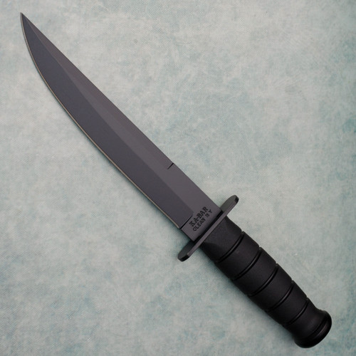 KA-BAR 1266 Fixed Blade Black Kraton Handle Black Blade