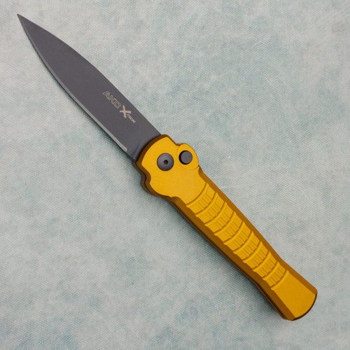AKC X-treme Ace1 Auto Tan Handle Black Blade ACE1-TB