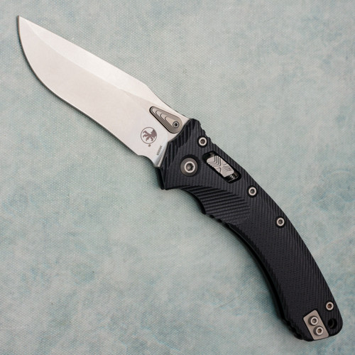 Microtech Amphibian RAM-LOK S/E Black Fluted G-10 Stonewash Standard 137RL-10FLGTBK (Pre-owned)