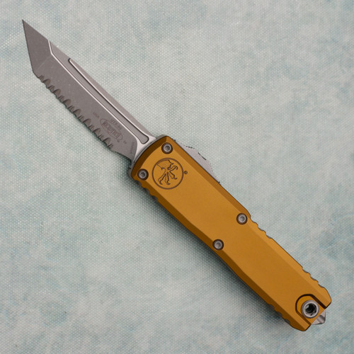 Microtech UTX-85 Gen IV T/E Black Handle Apocalyptic Full Serrated