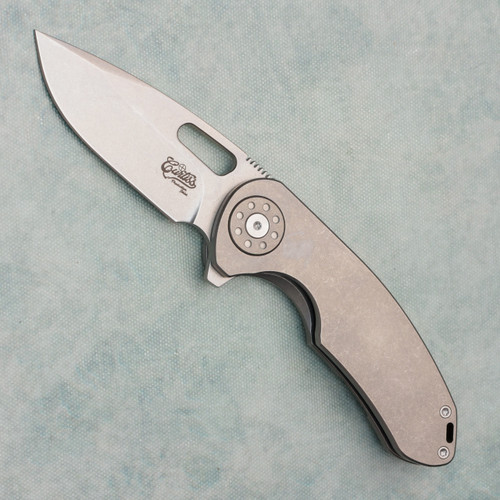 Curtiss Knives Production Series F3 Medium Slicer Titanium Stonewash M390 (Pre-Owned)