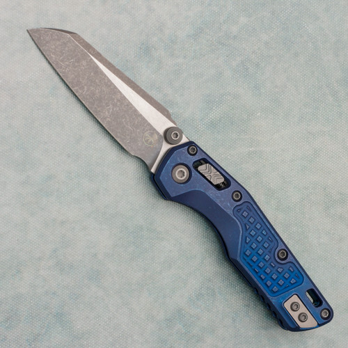 Microtech Marfione Select MSI Mini RAM-LOK Antique Blue Fluted