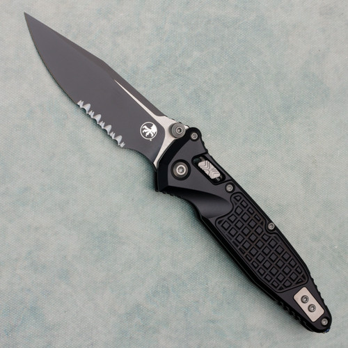 Microtech Socom Ram-Lok Black Frag Aluminum Handle Part Serrated 160RL-2FR