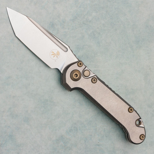Microtech Marfione Select LUDT T/E Gen III Titanium Handle Stonewash Standard Flamed Ti Accent 1136-10MS7