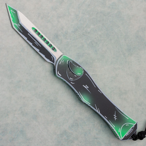 Heretic Knives Hydra V4 T/E OTF Auto Miami Vice Cel Shade Handle