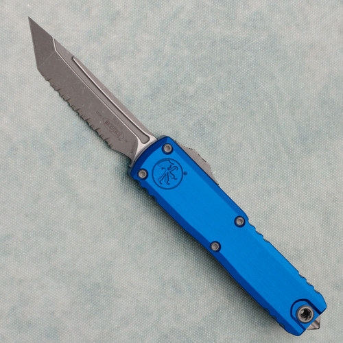 Microtech UTX-85 Gen IV T/E Black Handle Apocalyptic Full Serrated