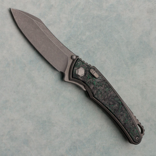 G&G Hawk Talon Hawk Lock w/Toggle Detent Titanium Handle w/ Dark Matter Glow Inlays Stonewash Blade