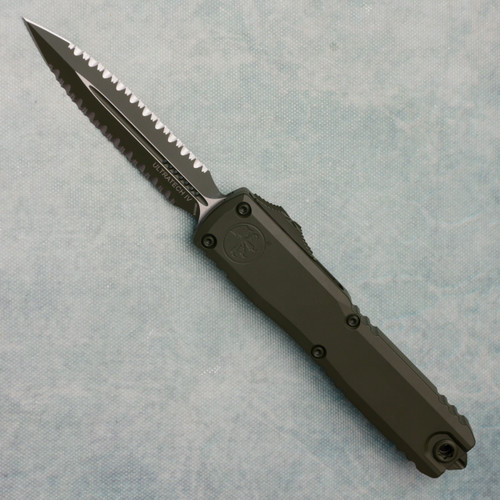 Microtech Ultratech Gen IV D/E Cerakote OD Green Double Full Serrated 11224-D3COD
