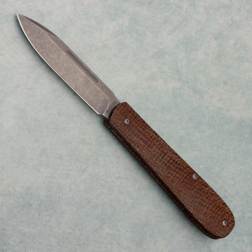Boker Coffin Chuck Gedraitis Slip Joint Folder Jute Micarta Handles Dark Stonewash MagnaCut Blade 112946