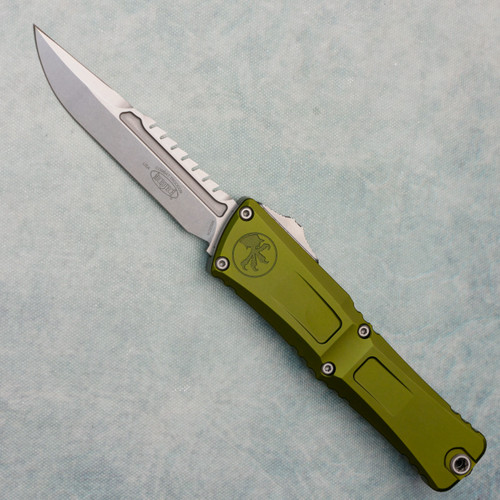 Microtech Combat Troodon Interceptor Gen III OD Green Stonewash Standard Signature Series 1217-10ODS (Consignment)