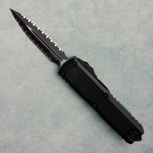 Microtech UTX-85 Spartan Black Tactical Double Full Serrated 230