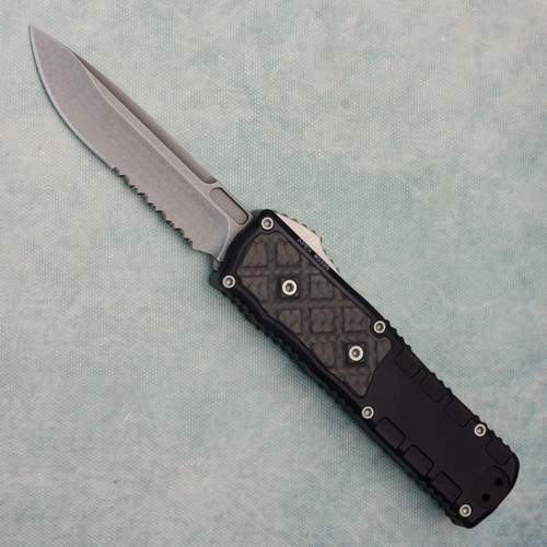 Guardian Tactical Apex S/E Black Handle w/ Carbon Fiber Inlay Stonewash Serrated MagnaMax Blade 152512