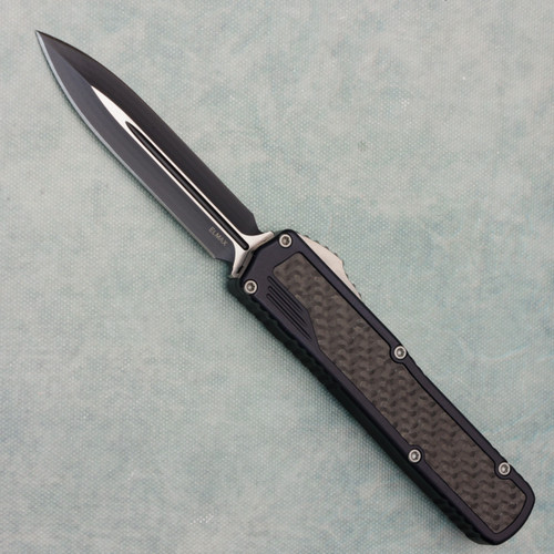 Guardian Tactical Scout D/E Black Handle w/ Carbon Fiber Inlays Two-Tone Black Elmax Blade 142231