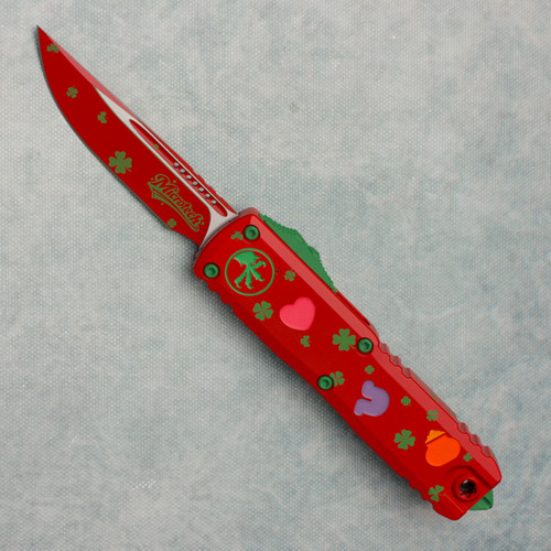 Microtech UTX-85 Gen IV S/E St. Patricks Day Standard Signature Series 12314-1SPDS