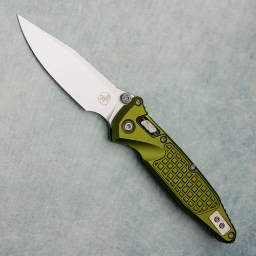 Microtech Socom Ram-Lok OD Green Frag Aluminum Handle Stonewash Standard 160RL-10FROD
