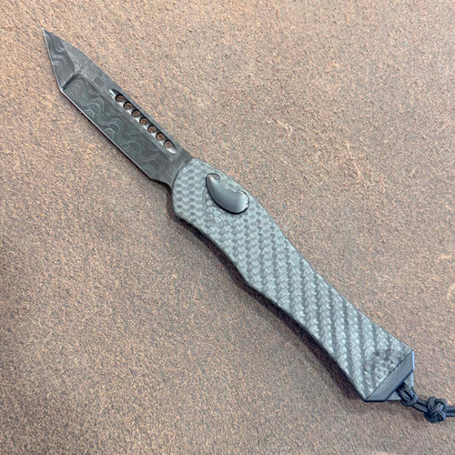 Heretic Knives Custom Hydra V4 OTF Auto T/E Carbon Fiber Handle Vegas Forge Reptilian Blade DLC Hardware