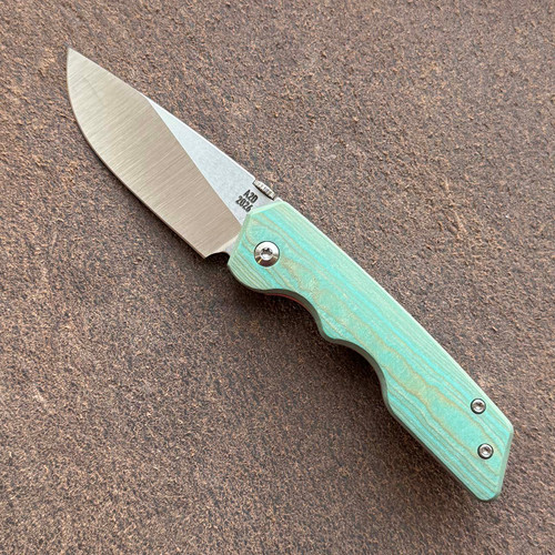 A2D Attn2Detail Mercantile Mark 3 Medium Linerlock Folder Shipwreck Camoquartz Handles Stonewash Rising Grind Magnacut Blade