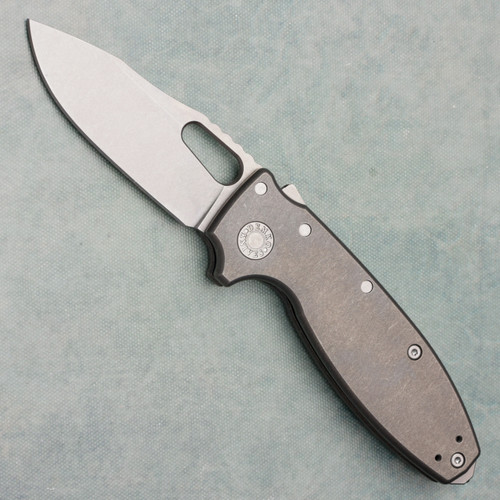 Demko Shark-A-Tac Shark Lock Titanium Handle Stonewash CPM-MagnaCut Blade Soft Touch Glass Breaker