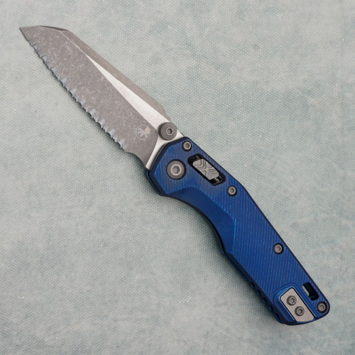 Microtech Marfione Select MSI Mini RAM-LOK Antique Blue Fluted