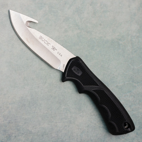 Buck 191 Zipper Fixed Blade Walnut Handle Satin Gut Hook Blade
