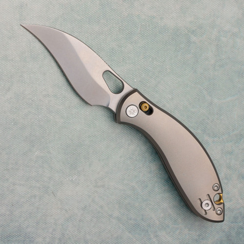 GiantMouse GM13 Crossbar Lock Titanium Handles Stonewash Blade (Pre-owned)