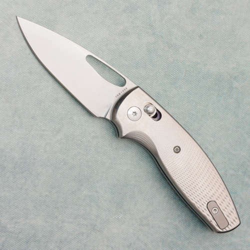Three Rivers Manufacturing TRM Bulldog Rev. B River-LOK 3D Lizard Skin Titanium Handles Stonewashed MagnaCut Blade