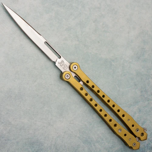 Dalton Balisong Brass Handle Satin Blade