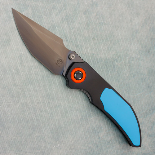 Poikilo Blade Christensen Knifeworks Casque Liner Lock DLC Titanium Handle w/ Cerakote Titanium Inlays DLC M398 Blade S3A