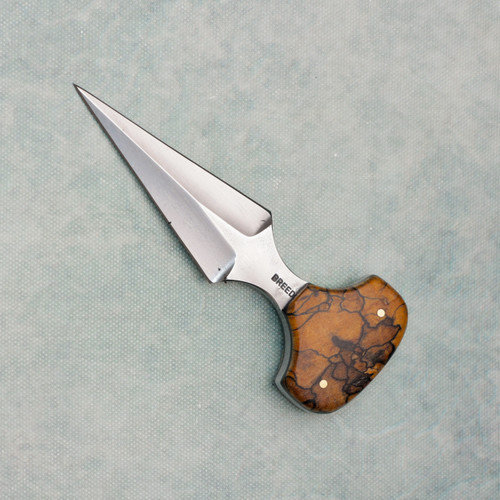 Kim Breed Custom Push Dagger Spalted Maple Handle Nitro V Blade