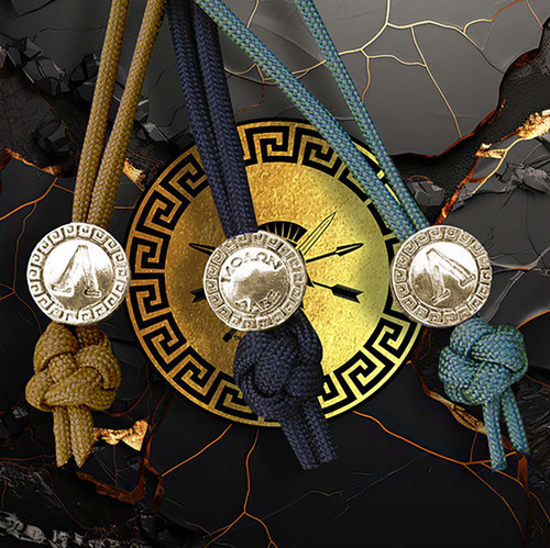 Spartan Blades Paracord Lanyard w/ Spartan Moon Labe Shield Bead