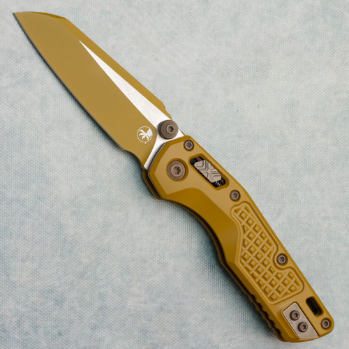 Microtech MSI Mini RAM-LOK Frag Cerakote Champagne Gold Burnt