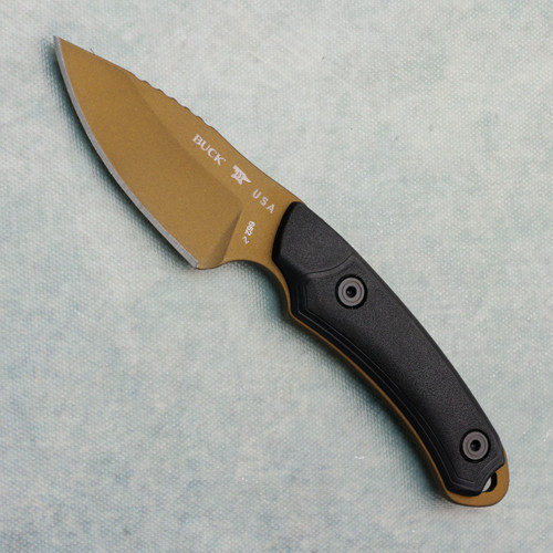Buck 662 Alpha Scout Backcountry Fixed Blade VeraFlex Handles Bronze Cerakote Blade 14518