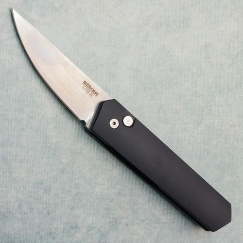 Boker Plus Burnley Kwaiken Auto Blue Handle Stonewash Blade