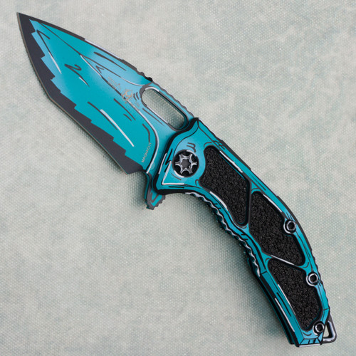 Heretic Knives Medusa Manual Recurve Turquoise Cel Shading H010-CS-TQ