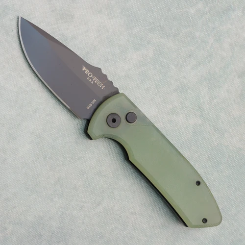 Pro-Tech Les George SBR Natural G-10 Top Handle DLC S45VN Blade BHQ.SBR.6 (Pre-owned)