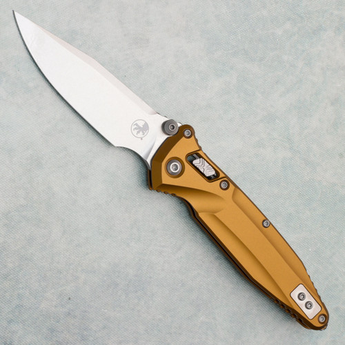 Microtech Socom Delta Ram-Lok Tan Aluminum Handle Stonewash Standard 159RL-10TA