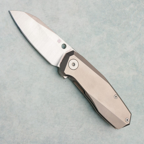 Spyderco Slysz Techno 3 Frame Lock Titanium Handle Satin Blade C158TIP3 (Pre-owned)