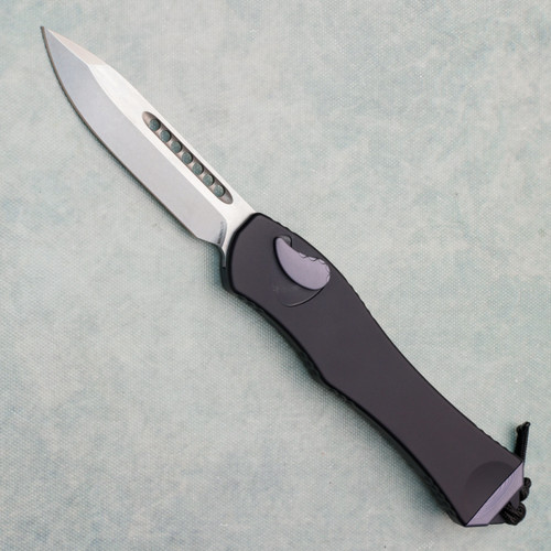 Heretic Knives Hydra V4 S/E OTF Auto Black Handle Stonewash Blade Proof Run H407-2A (Pre-owned)