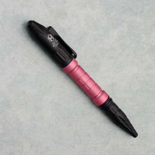 Heretic Knives Thoth Modular Bolt Action Pen Aluminum w/ Pink Aluminum Barrel  H038-AL-PINK (Pre-owned)
