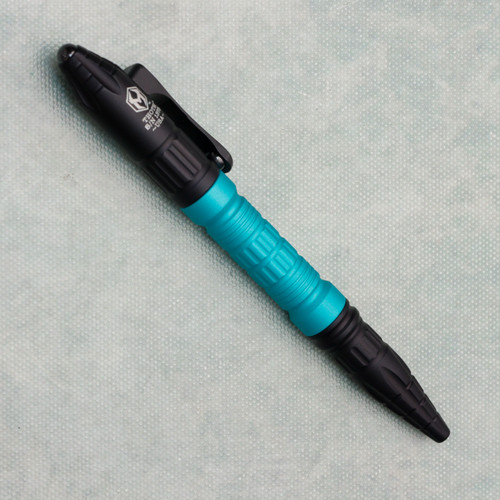 Heretic Knives Thoth Modular Bolt Action Pen Aluminum w/ Turquoise Aluminum Barrel  H038-AL-TQ (Pre-owned)