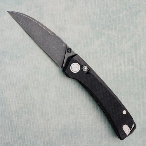 Skallywag Tactical Porpoise Wharncliffe Crossbar Lock Black G10 Handles Darkwash Blade