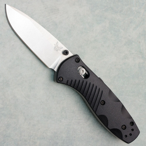 Benchmade Mini Barrage Axis Lock Assisted Black Valox Handle Stonewash Blade 585 (Pre-owned)