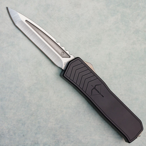 Medford Merc-1 OTF Auto Black Handle Tumbled Tanto Blade (Consignment)