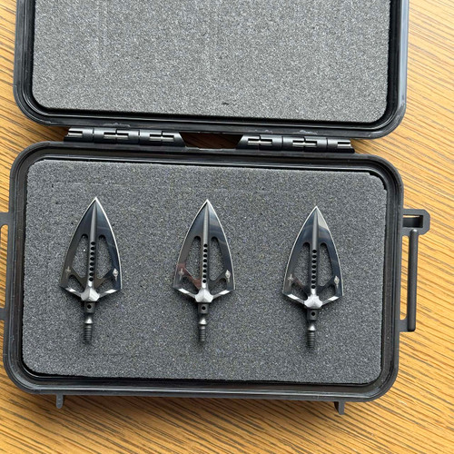 Marfione Custom Vintage Vero Beach Era Tomahawk Broadhead 3 Piece Set DLC Diamondwash D2 123 Grain